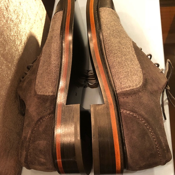 Authentic Lanvin Paris Gray Lace-Up Women’s Oxford - Picture 7 of 8